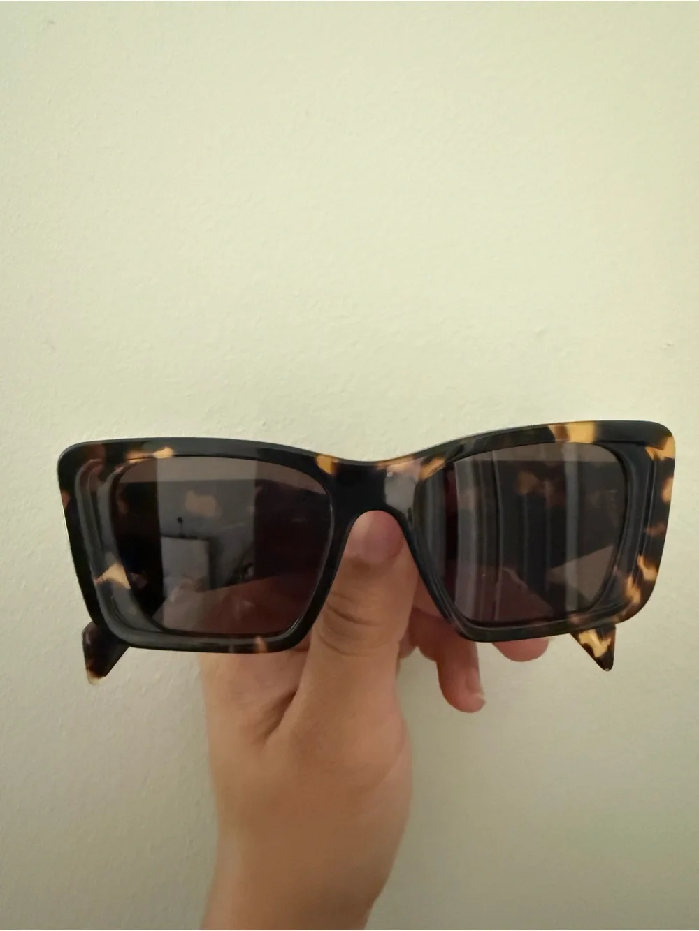 Prada Tortoiseshell Square Frame Sunglasses